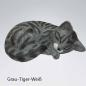 Preview: LK0118 Katzenurne Acryl Grau-Tiger