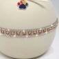 Preview: Designurne goldene Kristalle und bunter Pfotenanhänger