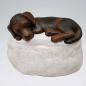 Preview: LK0133 Hund auf Stein Acrylbemalung
