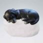 Preview: LK0133 Hund auf Stein Acrylbemalung