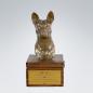 Preview: Holzurne mit Gravur Basenji