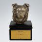 Preview: Hundeurne mit Bronze
