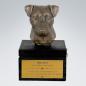 Preview: Hundeurne mit Bronze