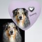 Preview: "Premiumportraiturne" Herz-Hundeurne bemalt nach Foto