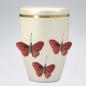Preview: B2604 Creme Bio-Urne Schmetterlinge
