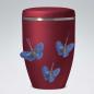 Preview: B2500 Rote Bio-Urne Schmetterlinge
