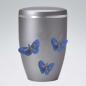 Preview: B2504 Stahlgrau Bio-Urne Schmetterlinge
