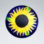 Preview: Bio- Künstler-Urne "Sonnenblume", Modell Nr. 101B