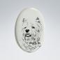 Preview: Keramikplatte mit Fotogravur Hunde
