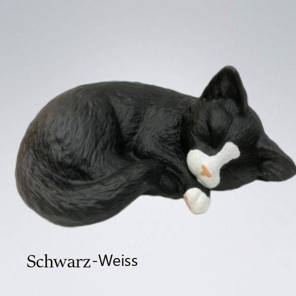 LK0118 Katzenurne Acryl Schwarz-weiss