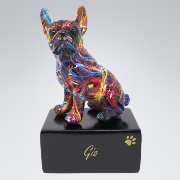 Würfelurne Französische Bulldogge Colours