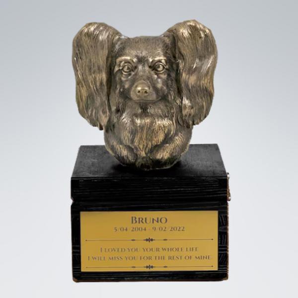 Hundeurne mit Bronze