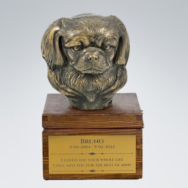 Holzurne mit Gravur Staffordshire Bull Terrier