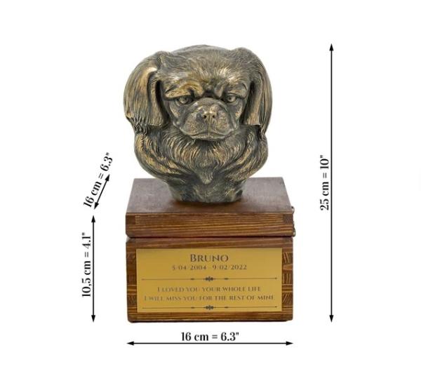 Holzurne mit Gravur Staffordshire Bull Terrier