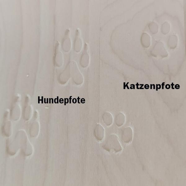 Einprägen Pfoten