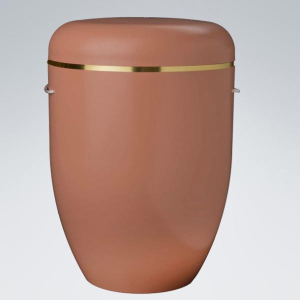 Urne Creative-Line Beigerot - Goldrand