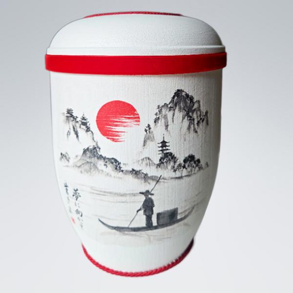 B2210 Bio-Urne Motiv Land Asien