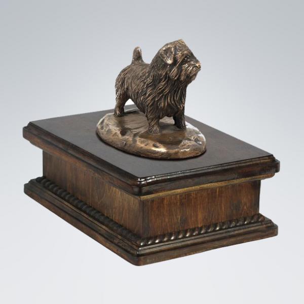 Hundeurne mit Bronze - Norfolk Terrier