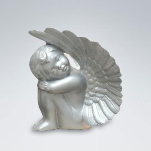 Tierurne Engel Putte Flügel rechts - Silber - LK0196