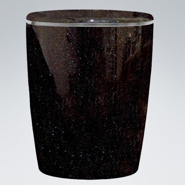 02517 Urne Weltall Schwarz Glitzer