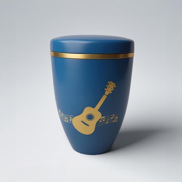B2236 Bio-Urne Motiv Gitarre