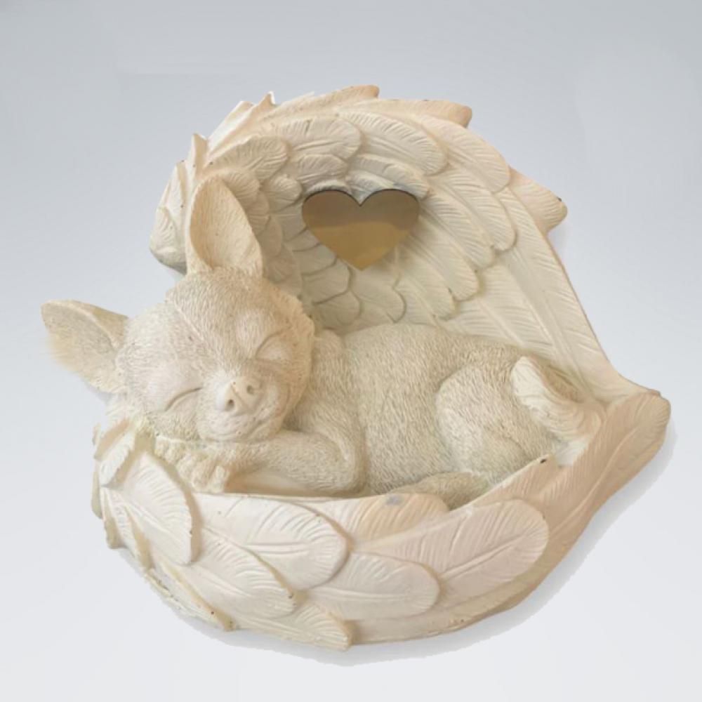 Hundeurne Chihuahua in Engelsflügel