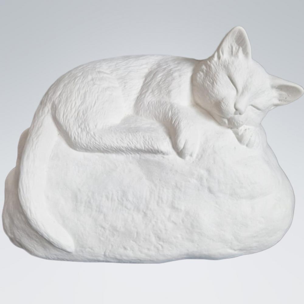 Katzenurne S3914 - LK0135 auf Stein Natur