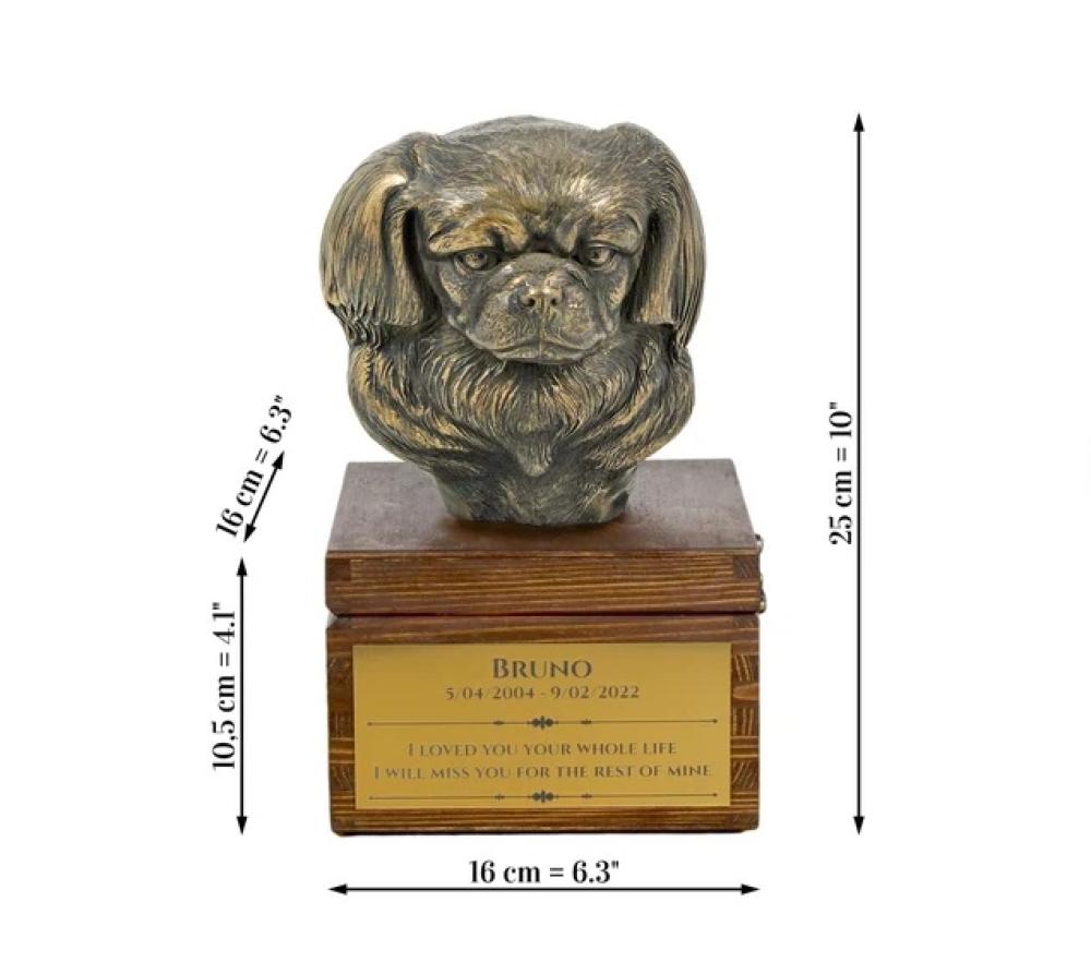 Holzurne mit Gravur Staffordshire Bull Terrier