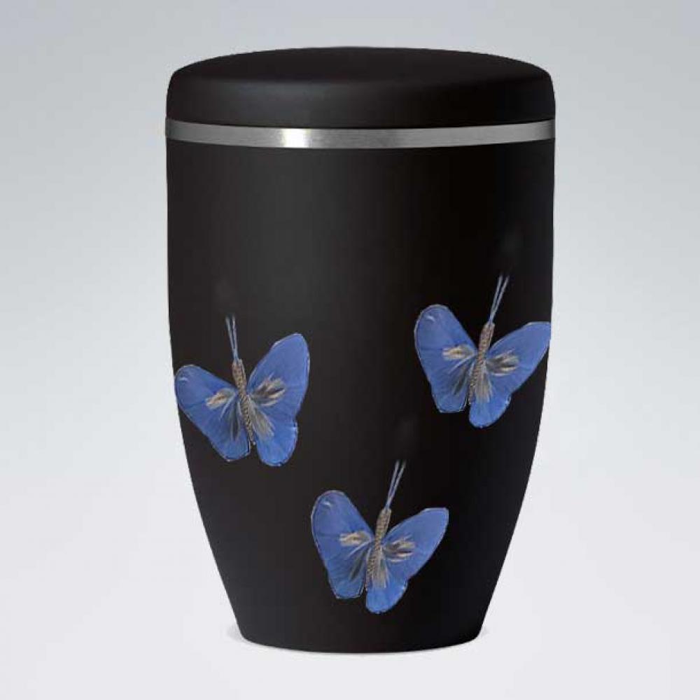 B2500 Anthrazit Bio-Urne Schmetterlinge