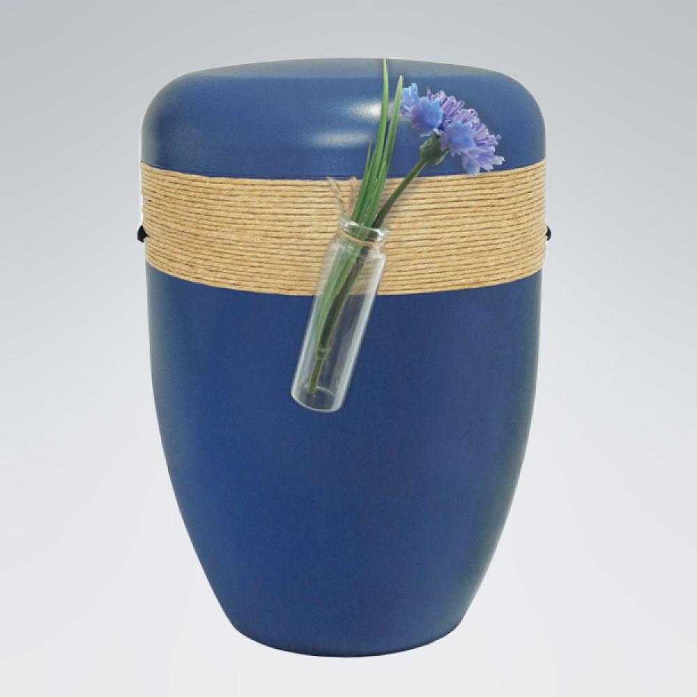 Urne Creative-Line Jute - Blau - Vase