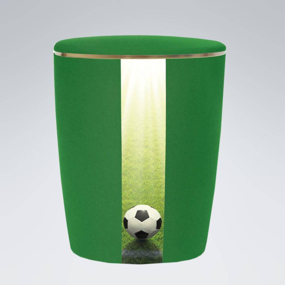 Urne Solid-Line Vertikal Fussball Grün