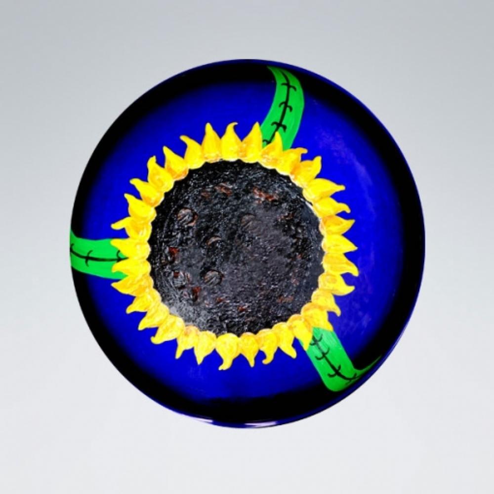 Künstler-Urne "Sonnenblume", Modell Nr. 100