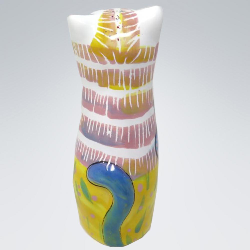 "Ganja" Künstlerurne in Katzenform