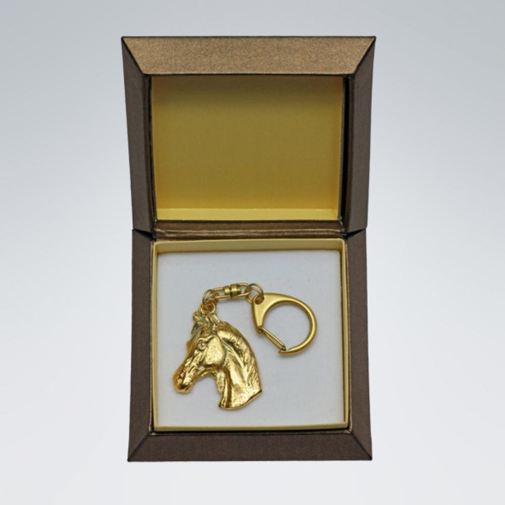 Schlüsselanhänger "Pferdekopf #1" - Gold