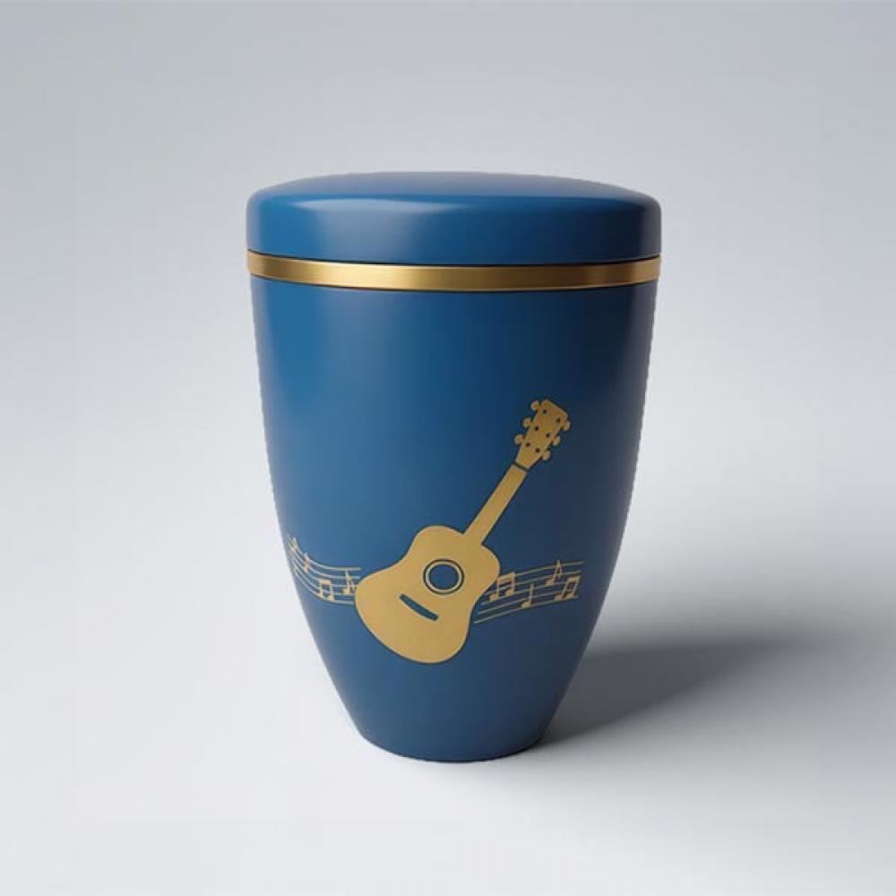 B2236 Bio-Urne Motiv Gitarre