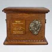 Hundeurne mit Emblem und Gravur Mastino Napoletano