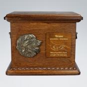 Hundeurne mit Emblem und Gravur Hovawart