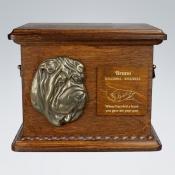 Hundeurne mit Emblem und Gravur Shar Pei