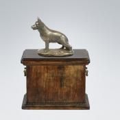 Hundeurne mit Bronze - Schäferhund
