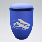 Bio-Urne Flugzeug B2246 Blau