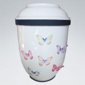 B2105 Bio-Urne bunte Schmetterlinge