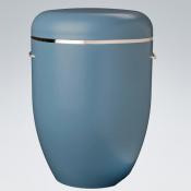 Urne Creative-Line Pastellblau - Silberrand