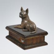 Hundeurne mit Bronze - Chihuahua