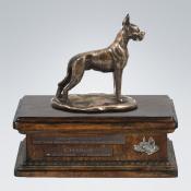 Hundeurne mit Bronze - Deutsche Dogge