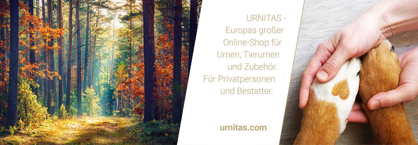 URNITAS - Europas großer Online-Shop für Urnen, Tierurnen und Zubehör. Für Privatpersonen und Bestatter.